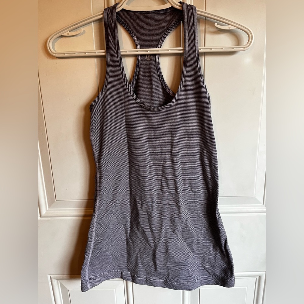 Lululemon | Purple Stripped Tank Top